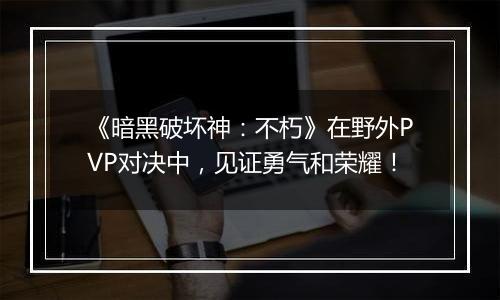 《暗黑破坏神：不朽》在野外PVP对决中，见证勇气和荣耀！