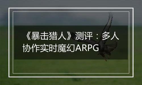 《暴击猎人》测评：多人协作实时魔幻ARPG