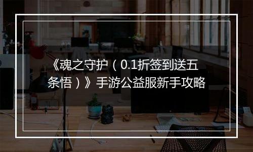 《魂之守护（0.1折签到送五条悟）》手游公益服新手攻略