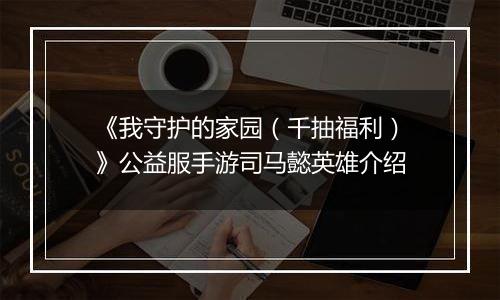 《我守护的家园（千抽福利）》公益服手游司马懿英雄介绍