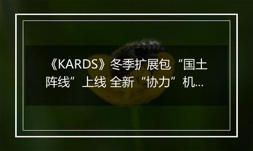 《KARDS》冬季扩展包“国土阵线”上线 全新“协力”机制改变战场格局