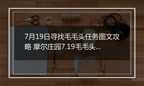 7月19日寻找毛毛头任务图文攻略 摩尔庄园7.19毛毛头在哪里介绍