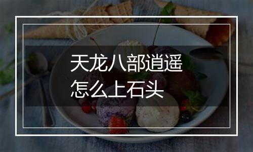 天龙八部逍遥怎么上石头