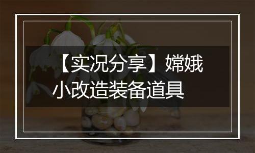 【实况分享】嫦娥小改造装备道具
