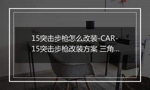 15突击步枪怎么改装-CAR-15突击步枪改装方案 三角洲行动CAR