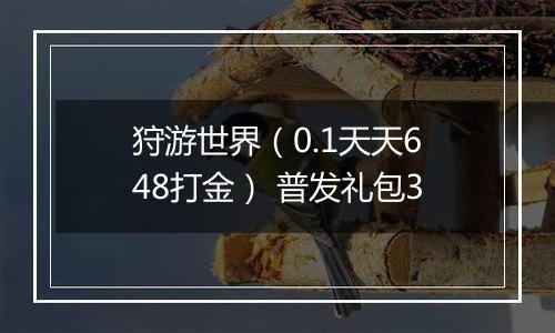 狩游世界（0.1天天648打金） 普发礼包3