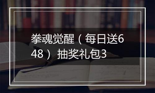拳魂觉醒（每日送648） 抽奖礼包3