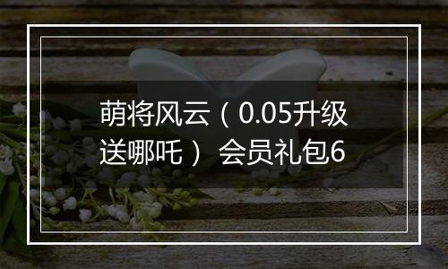 萌将风云（0.05升级送哪吒） 会员礼包6