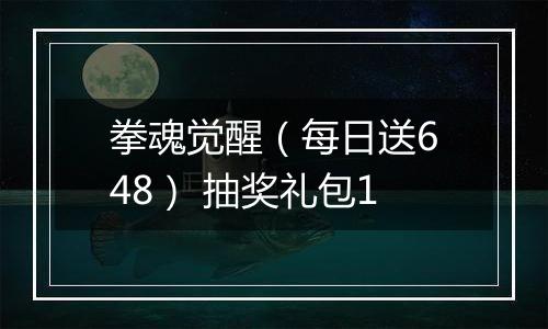 拳魂觉醒（每日送648） 抽奖礼包1