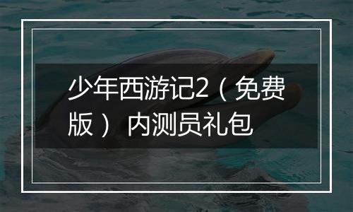 少年西游记2（免费版） 内测员礼包