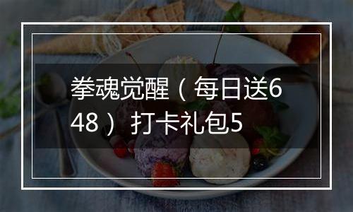 拳魂觉醒(每日送648) 打卡礼包5